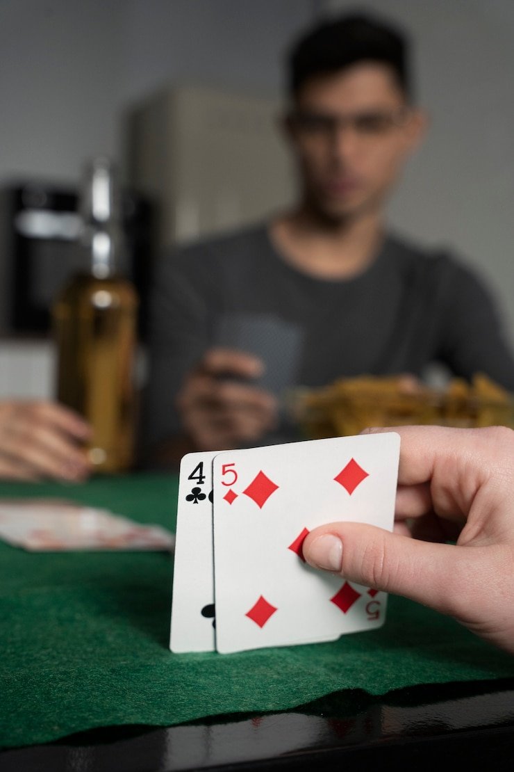Tampilan kartu Texas Hold'em Bonus di zodiak slot dengan dealer live dan kartu komunal